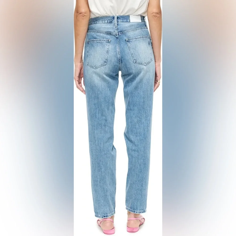 Pistola Presley Destroyed High Waist Relaxed Jeans - Picture 3 of 11